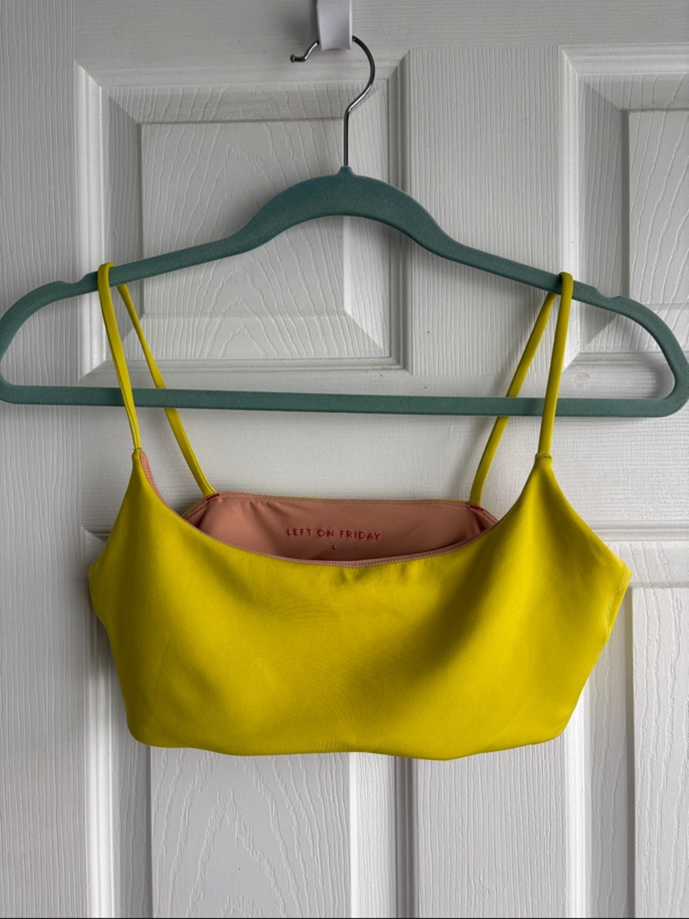 Left On Friday Bright Yellow Bikini Crop Top